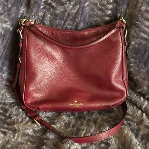 Burgundy crossbody Kate Spade medium sized bag